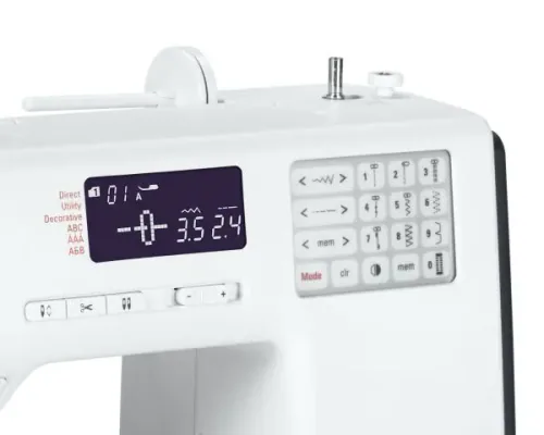 Bernette B38 Sewing Machine AUTOMATIC LIMITATION FOR DOUBLE NEEDLE