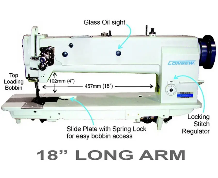 Consew Premier 1255RBL-18 Single Needle Long Arm Sewing Machine review