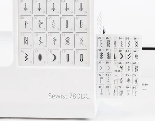 Janome 780DC Sewing Machine stitch patterns