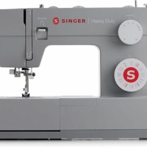 Singer Heavy Duty 4432 gray high-speed sewing machine side view