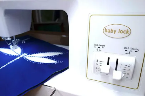 Baby Lock Sashiko 2 Sewing and Quilting Machine stitch length and stitch spacing controls