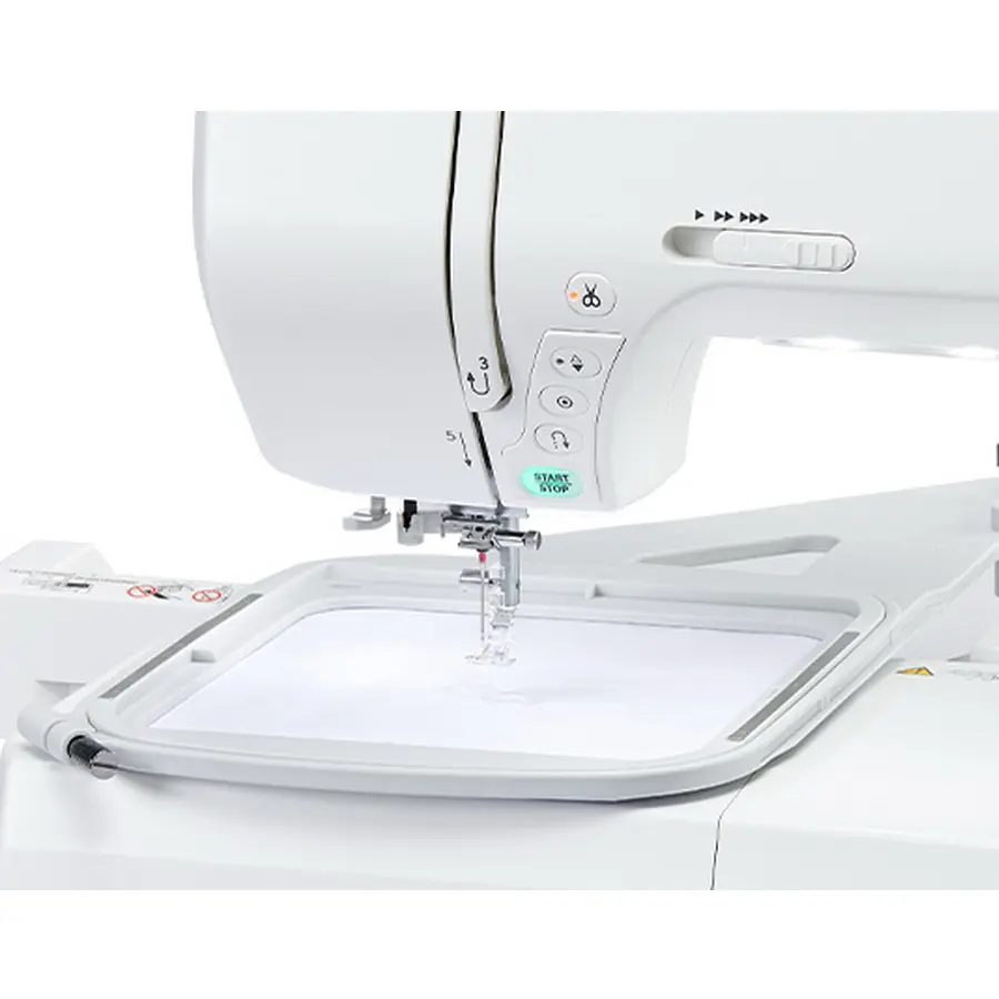 Janome Memory Craft 9850 Sewing and Embroidery Machine start/stop