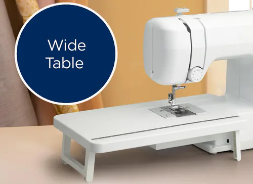 Brother FB1757X Sewing Machine table expanded