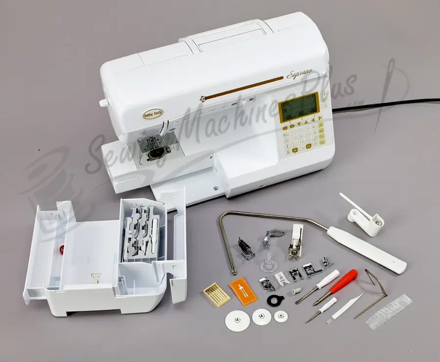 Baby Lock Soprano Sewing Machine included accessories