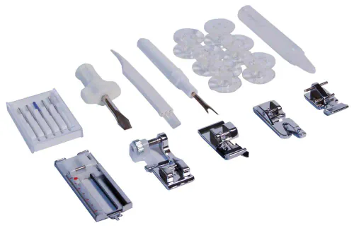 Refurbished Janome 712T Treadle Sewing Machine standard accessories