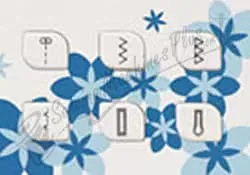 Juki HZL-70HW sewing machine's pattern selection