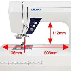 Juki HZL-G220 WIDE SEWING SPACE