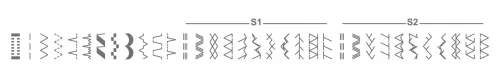 Necchi K132A Sewing Machine Stitch Patterns