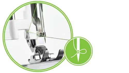 INTEGRATED NEEDLE THREADER