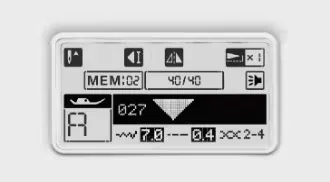 Necchi NC-204D EXTRA LARGE LCD DISPLAY