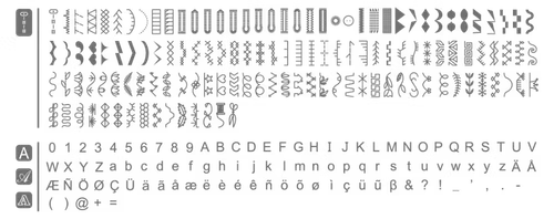 Necchi NC-204D stitch patterns