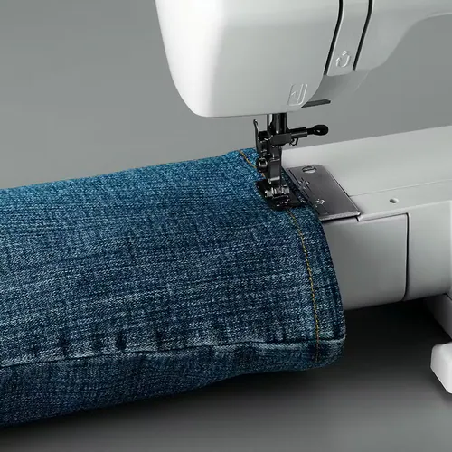 Sewing thick material process