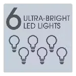 6 ULTRA BRIGHT LED LIGHTS