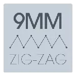 9MM width ZIG-ZAG stitch