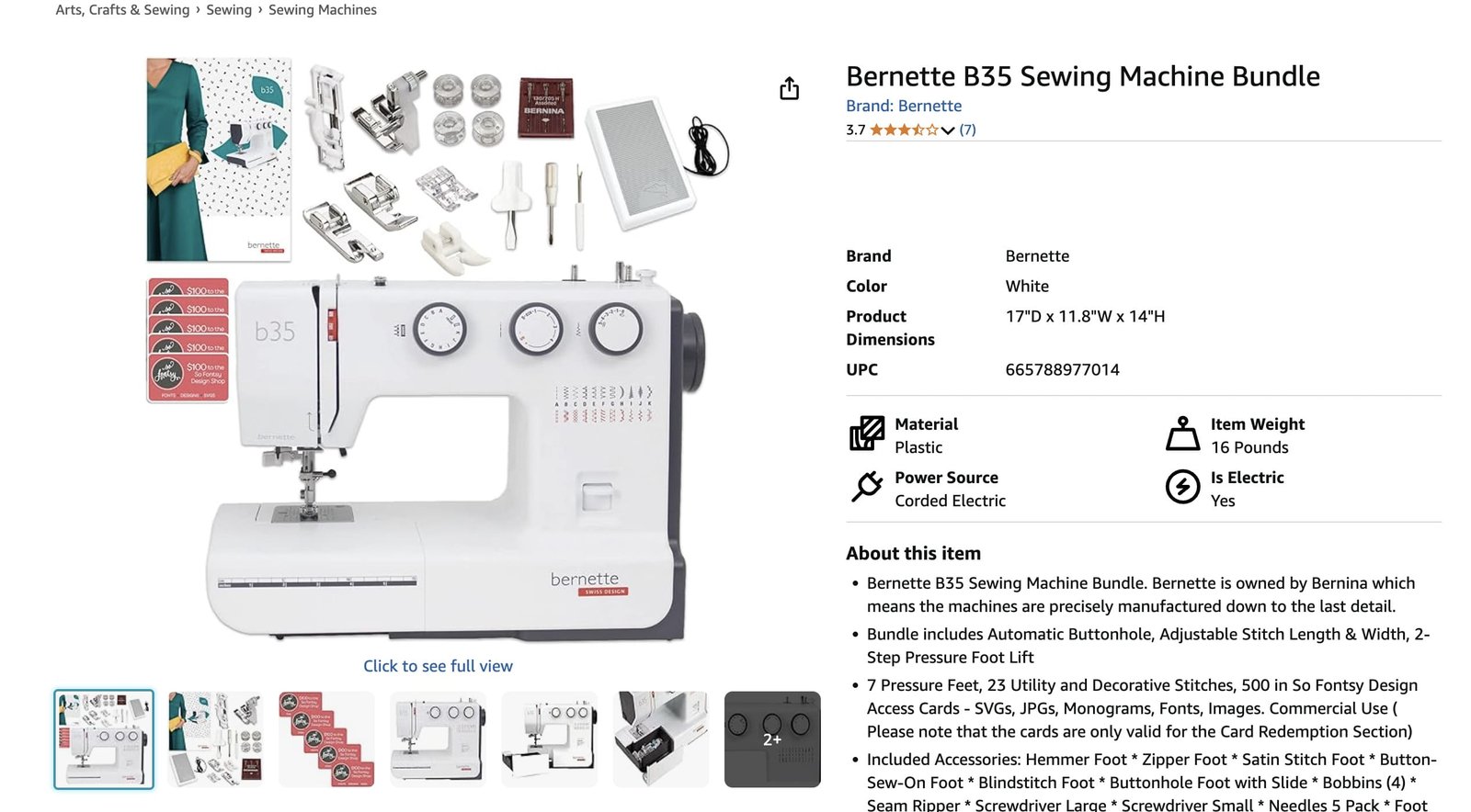 bernette b35 merchant