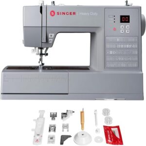 SINGER Heavy Duty 6620C computerized sewing machine with accessories and presser feet
