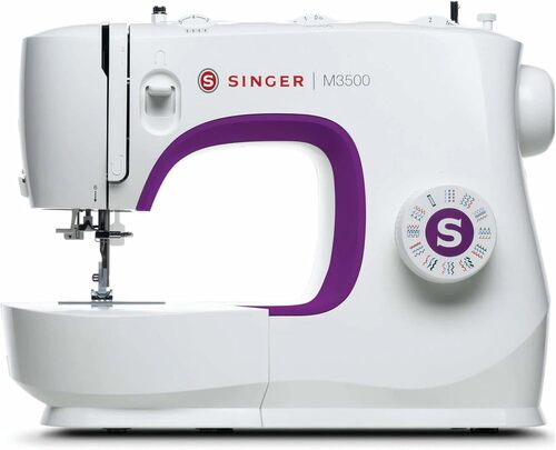 Singer M3500 sewing machine – portable beginner-friendly model with purple accent