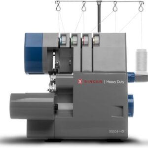 Singer X5004-HD Heavy Duty serger and overlock machine, front view with thread cones
