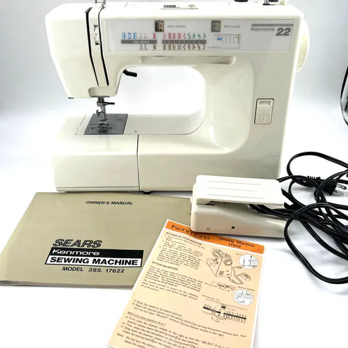 Kenmore 385 sewing machine with foot pedal
