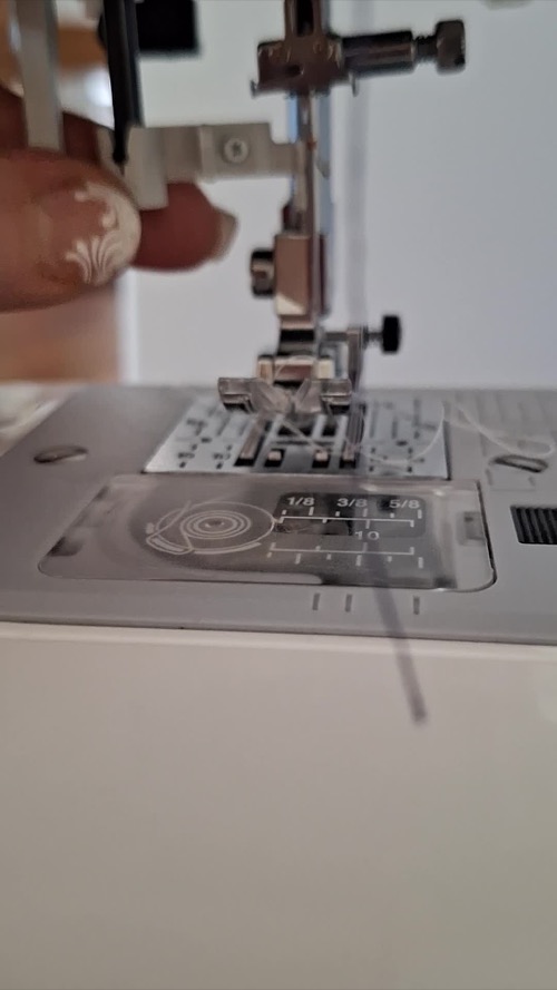 Customer photo of the Janome JW8100 with extension table