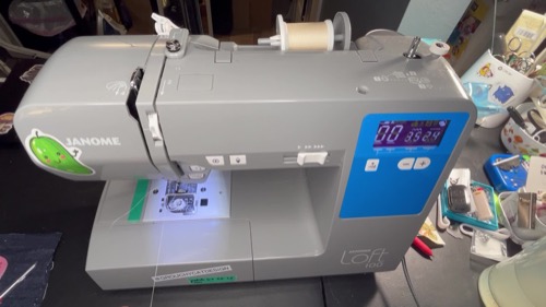 Customer photo of a Janome Loft 100 sewing setup