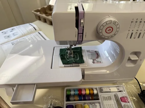 Purple MJDYTYT machine with extension table and starter supplies