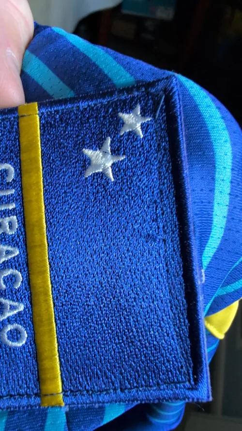 Sewn clothing patch photographed by a Buvnatep customer