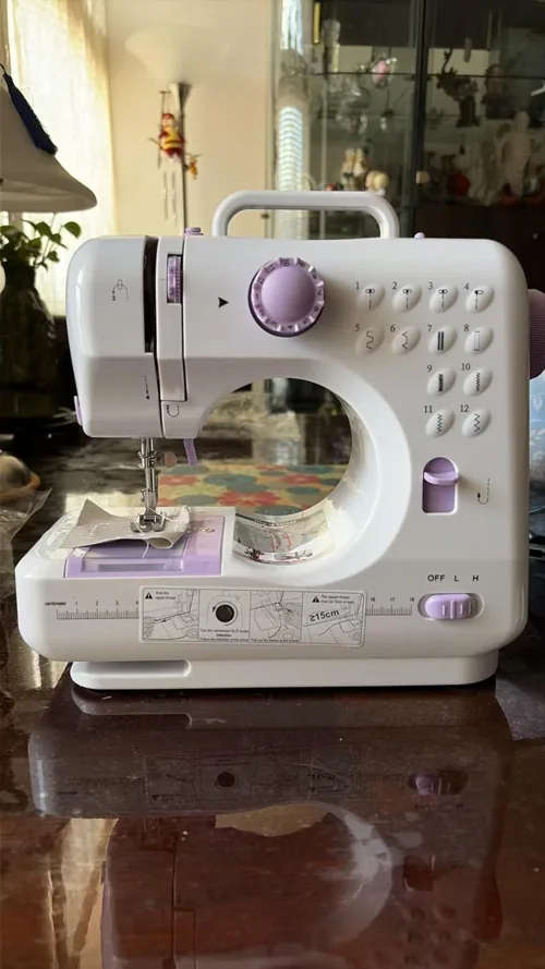 Customer photo of the purple JUCVNB machine on a table