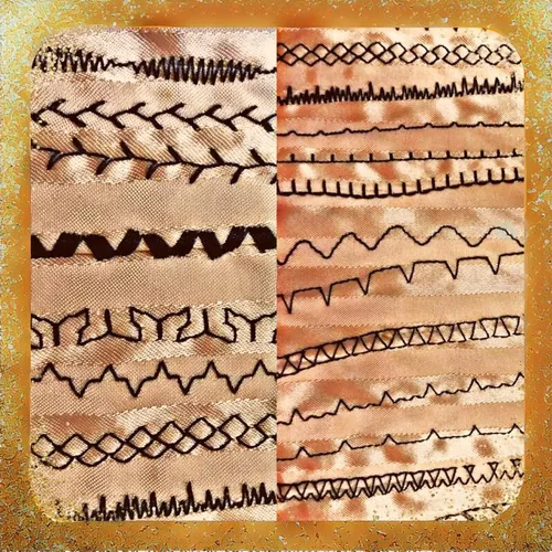 Decorative stitch samples shared by a Janome C30 customer.