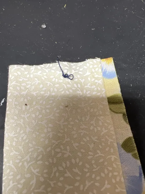 A stitching sample accompanying that owner’s complaint.