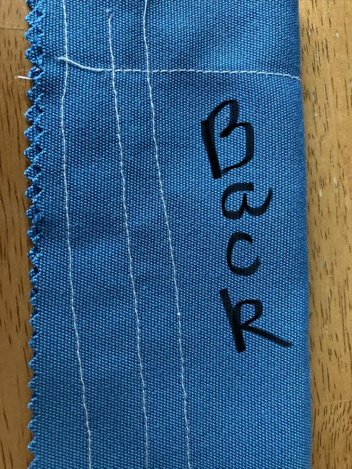 The reverse side of a seam photographed by another Stitch Quick+ owner.
