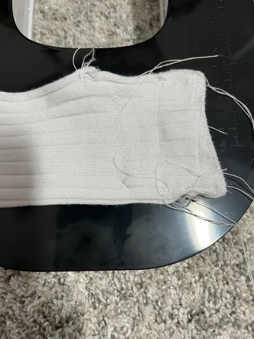 Fabric photographed by a kidoom owner reporting feeding difficulties.