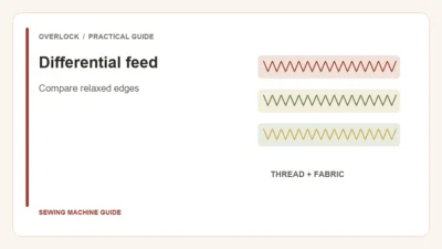 Editorial illustration: Differential feed. Compare relaxed edges.