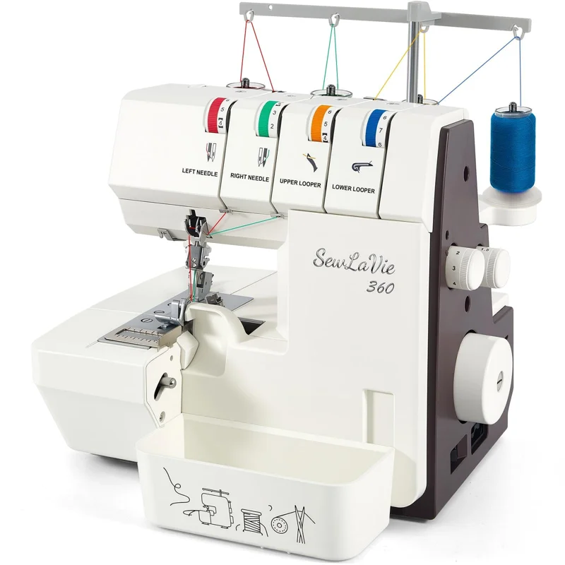 SewLaVie 360 Serger Review: Open Threading and the First Thread Change