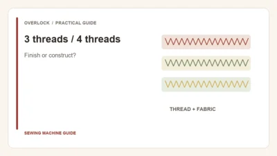 Editorial illustration: 3 threads / 4 threads. Finish or construct?.